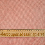 Cibed polyester velvet quilted with Sherpa Vieux Rose