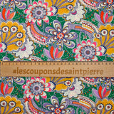 Coton liberty ® Firework Garden multicolore au mètre