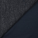 Maille chinée lurex argent fond marine