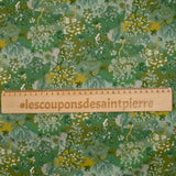 Coton liberty ® Little Landscape fond vert au mètre