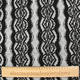 Dentelle polyester Martina noir