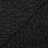 Dentelle polyester léopard noir