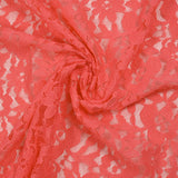 Dentelle polyester Paola corail