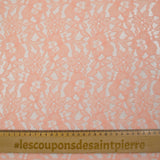 Dentelle polyester Paola rose clair