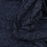 Dentelle polyester Élodie marine