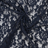 Dentelle polyester Élodie marine