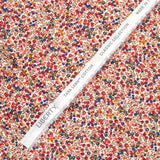 Coton liberty ® Wiltshire Bud marron et bleu au mètre