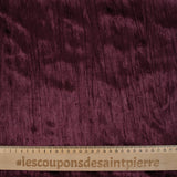 Jersey de terciopelo plisado color ciruela