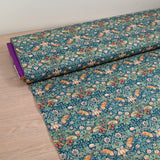 Coton liberty ® Strawberry Thief bleu au mètre