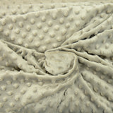 Polaire minky relief taupe