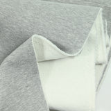 Thick chined gray minkee fabric