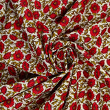 Coton liberty ® Astell Reece rouge au mètre