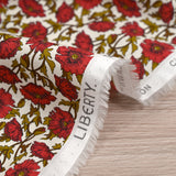 Coton liberty ® Astell Reece rouge au mètre