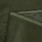 Velours côtelé coton contrecollé jacquard camouflage kaki