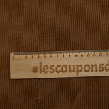 Velours côtelé coton élasthanne 3 mm camel