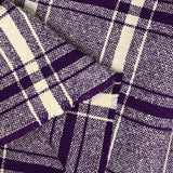 Mezcla de lana a cuadros violeta