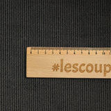 Velours côtelé coton 2 mm gris pierre
