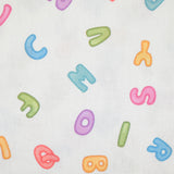 Alphabet print cotton sting