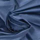 Velours côtelé coton 1 mm bleu de guède