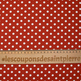 Ladrillo de 6 mm de algodón con estampado de puntos