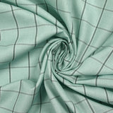 Opaline background printed cotton poplin