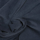 Velours de coton ras fantaisie bleu nuit
