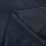 Velours de coton ras fantaisie bleu nuit