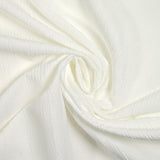 Crépon de polyester effet seersucker blanc