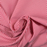 Striped polyester 2mm red white background