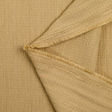 Crépon de polyester effet seersucker beige