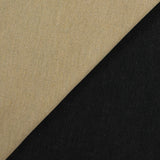 Velours de coton ras sergé double face beige et noir