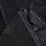 Velours de coton ras réglisse