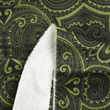 Cotton elastane cashmere twill khaki black background
