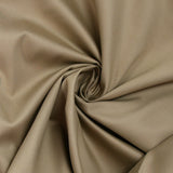 Satin de coton et soie beige sable
