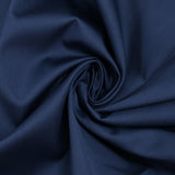 Satin de coton et lyocell marine