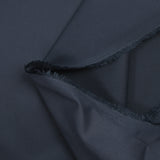 Twill de coton et soie bleu marine