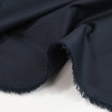 Twill de coton et soie bleu marine