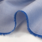 Coton chemise jacquard Nicolas fond bleu clair