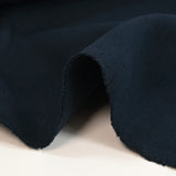 Coton gratté uni bleu nuit