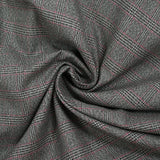 Coton tissé-teint Prince-de-Galles Caldicot envers gris foncé
