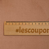 Velours côtelé de coton marron
