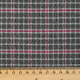 Prince of Wales dyed woven cotton Swansea navy reverse