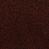 Mousseline de polyester imprimée léopard marron et noir