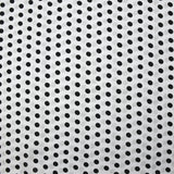 Viscose imprimée à pois 8mm noir fond blanc