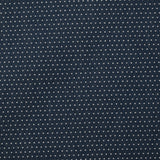 Jacquard de coton et soie tête d'épingle bleu brut