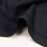 Coton fantaisie velours Lilou bleu nuit