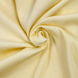 Jersey de viscose côtelé bord-côte crème