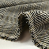 Prince of Wales woven-dyed polyviscose black and white beige line
