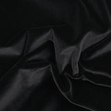 Velours de coton ras noir charbon