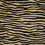 Velours de coton ras zèbre fond sable